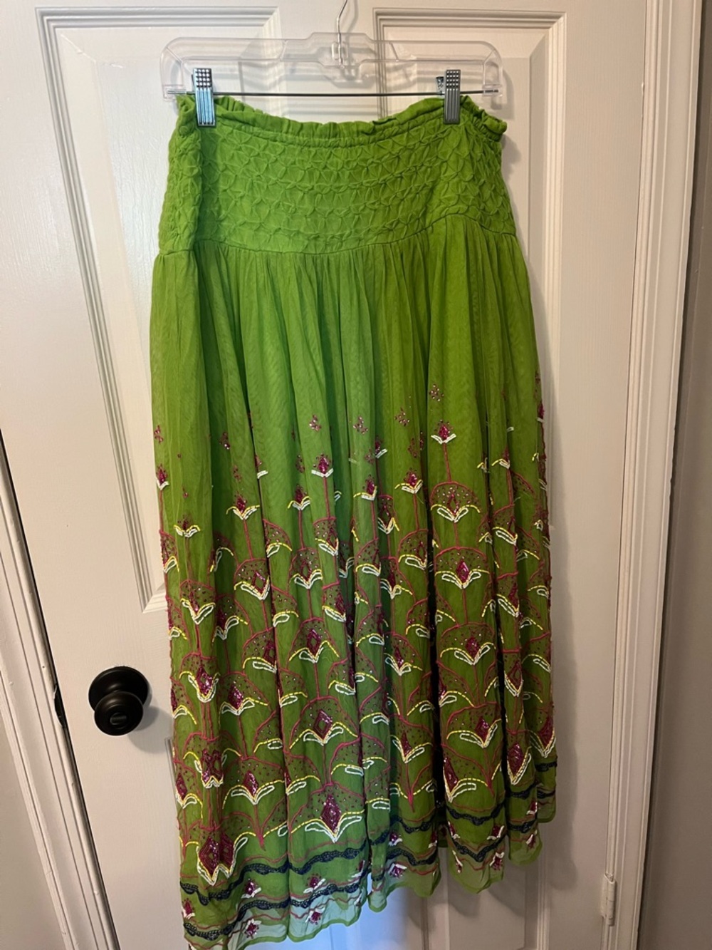 Anthropologie Beaded
Tulle Midi Skirt